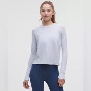 Lululemon Light Gray Long Sleeve Shirt M